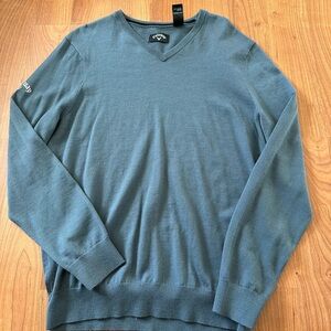 Callaway Men's Blue V-Neck Sweater